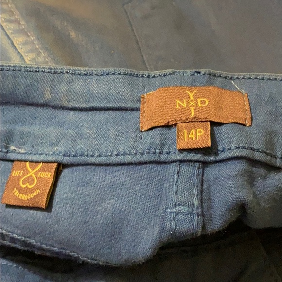 NYDJ blue leggings polished cotton & Spandex NWT - Picture 8 of 8